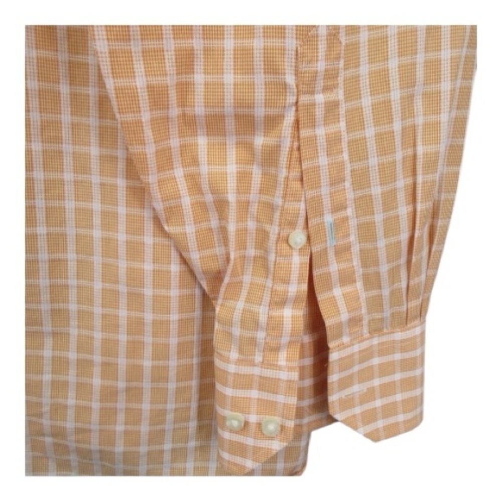 Tommy Bahama Men's Long Sleeve Button Up Shirt Orange Plaid Checkered - Picture 4 of 5